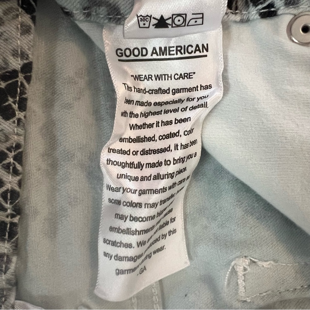 Good American Women’s Snake Python Print Skinny P… - image 8